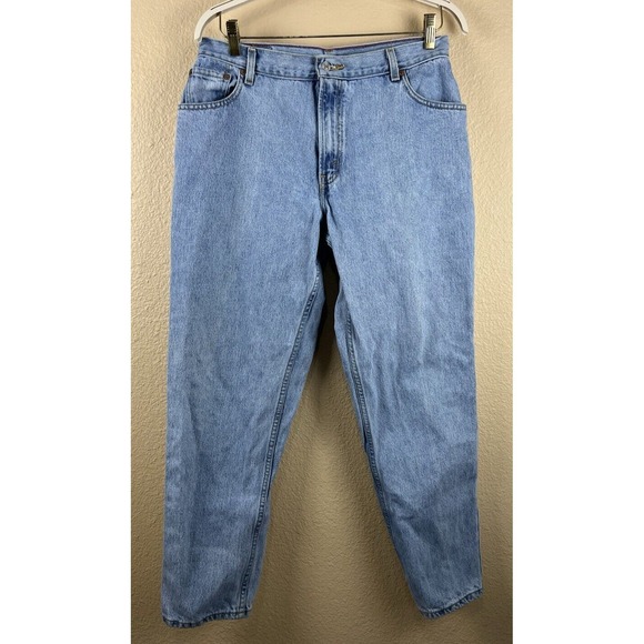 Levi's Denim - Vintage Levi's 550 Jeans 16 M Relaxed Fit Tapered Leg Light Wash Y2k High Rise